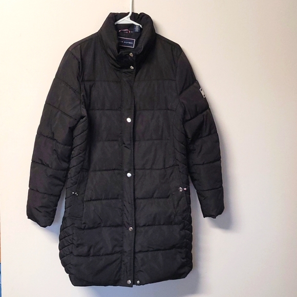 Tommy Hilfiger Womens Black Puffer Coat. - Picture 1 of 11
